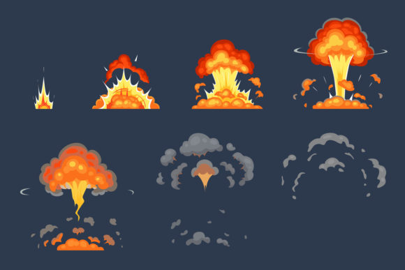 Cartoon Bomb Explosion Animation for Creative Projects