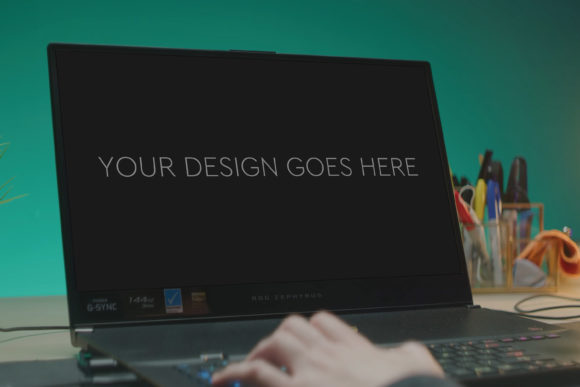 Elevate Your Design Presentations with Gaming Laptop Mockup 41