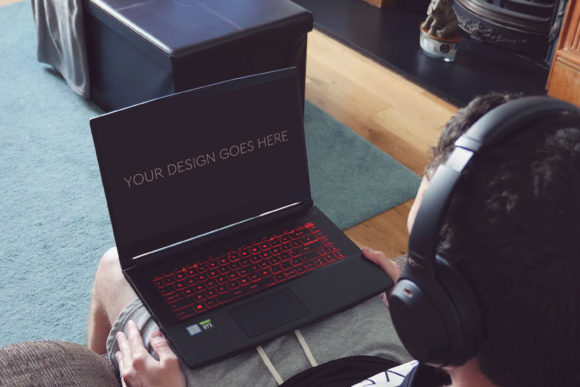 Elevate Your Design Presentations with Gaming Laptop Mockup 15