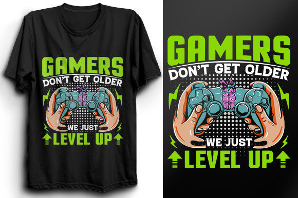 Elevate Your Projects with Gaming T-Shirt Design 16