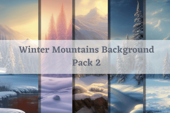 Enchanting Winter Mountains for Creative Projects