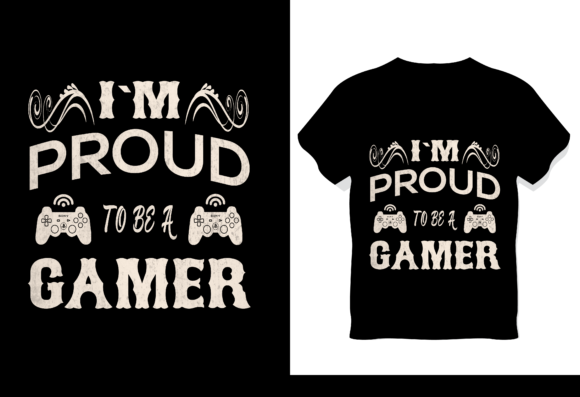 Gaming Love T-Shirt Design: Express Passion with a Bold Graphic