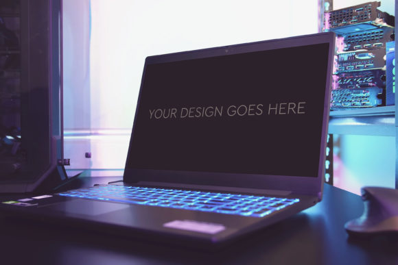How a Professional Gaming Laptop Mockup Elevates Your Design Presentations
