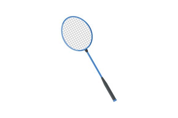 Sport Badminton Racket Cartoon Vector. B: Beyond the Shuttlecock