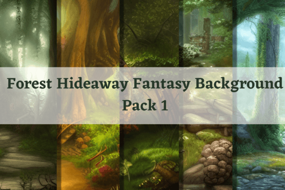 The Fantasy Backgrounds Forest Hideaway Pack