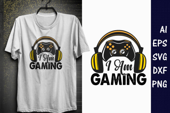 The I Am Gaming T-Shirt Design for Creators and Brands