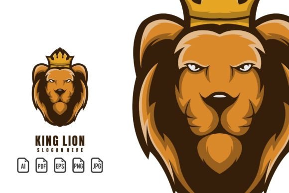 The King Lion Mascot Logo: A Design Template Analysis